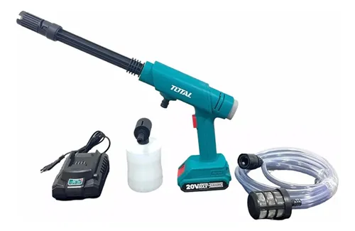 HIDROLAVADORA INALAMBRICA 20V PORTATIL INCLUYE 1 BATERIA 2.0 AH Y CARGADOR SUPER TOTAL (UTPWLI20362)